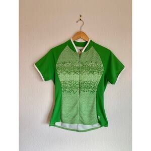 Shebeest Women's Cycling Jersey Short Sleeve St. Patrick's Theme Green Large